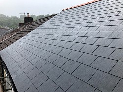 New Fibre cement slate roof